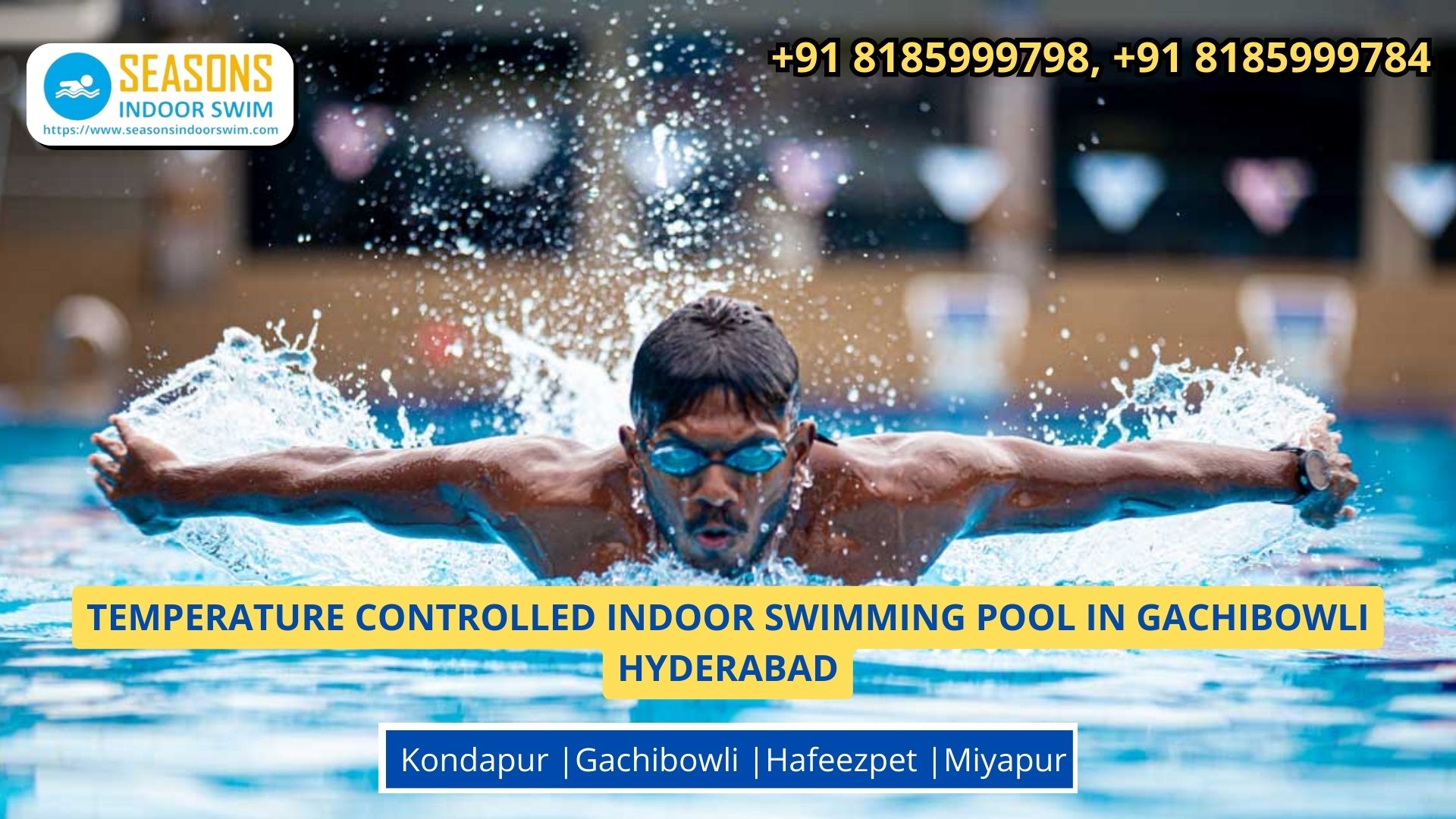 Temperature Controlled Indoor Swimming Pool in Gachibowli