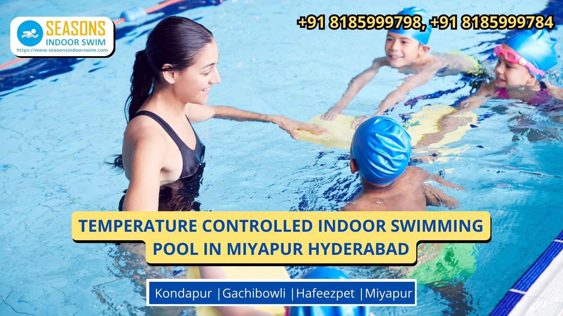 Temperature Controlled Indoor Swimming Pool Near Miyapur