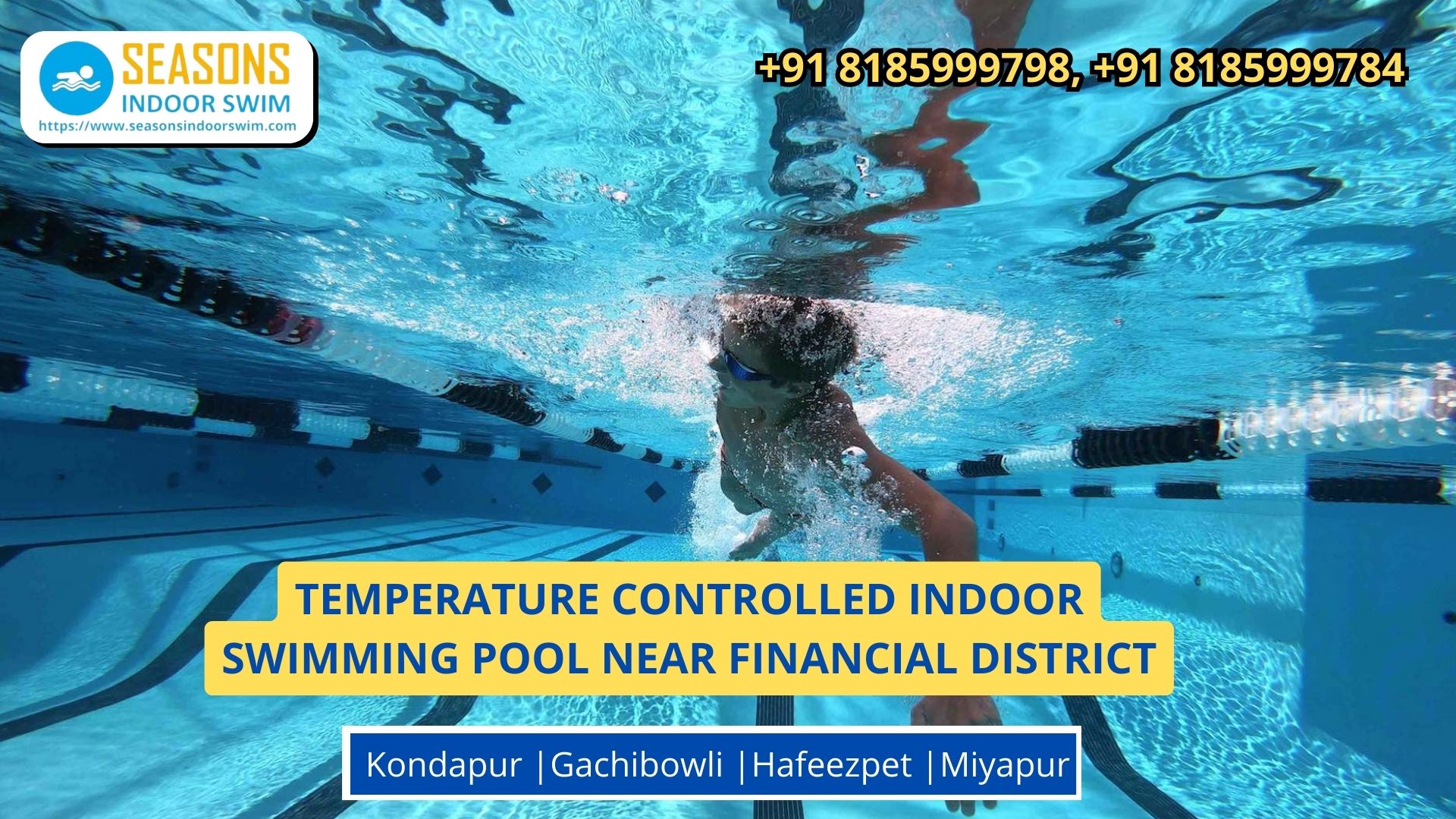 Temperature Controlled Indoor Swimming Pool near Financial District